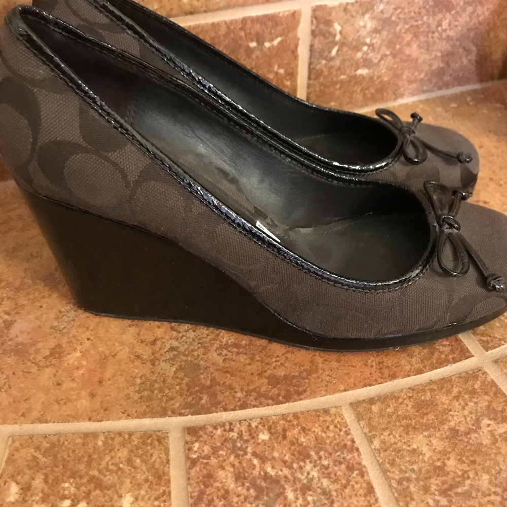 Coach  wedge shoes size 8.5